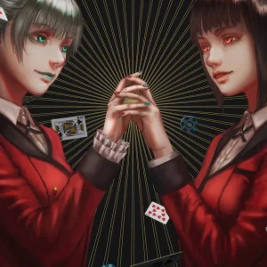 Tableau Kakegurui Cartes Et Regards