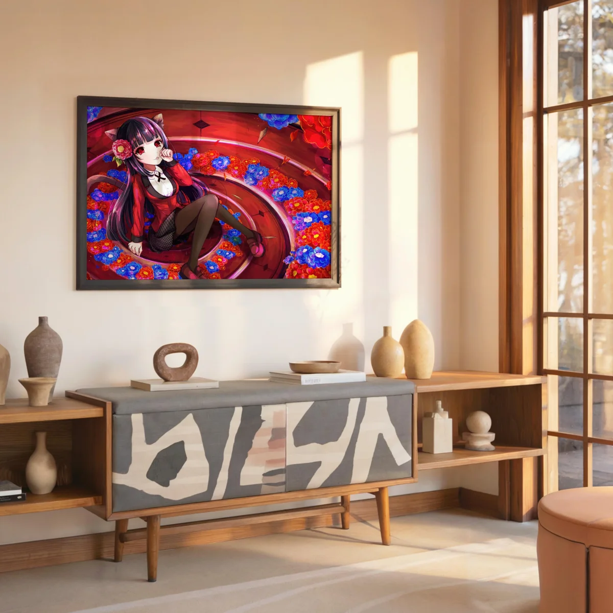 Tableau Kakegurui Chatte Elegante Florale – Image 7