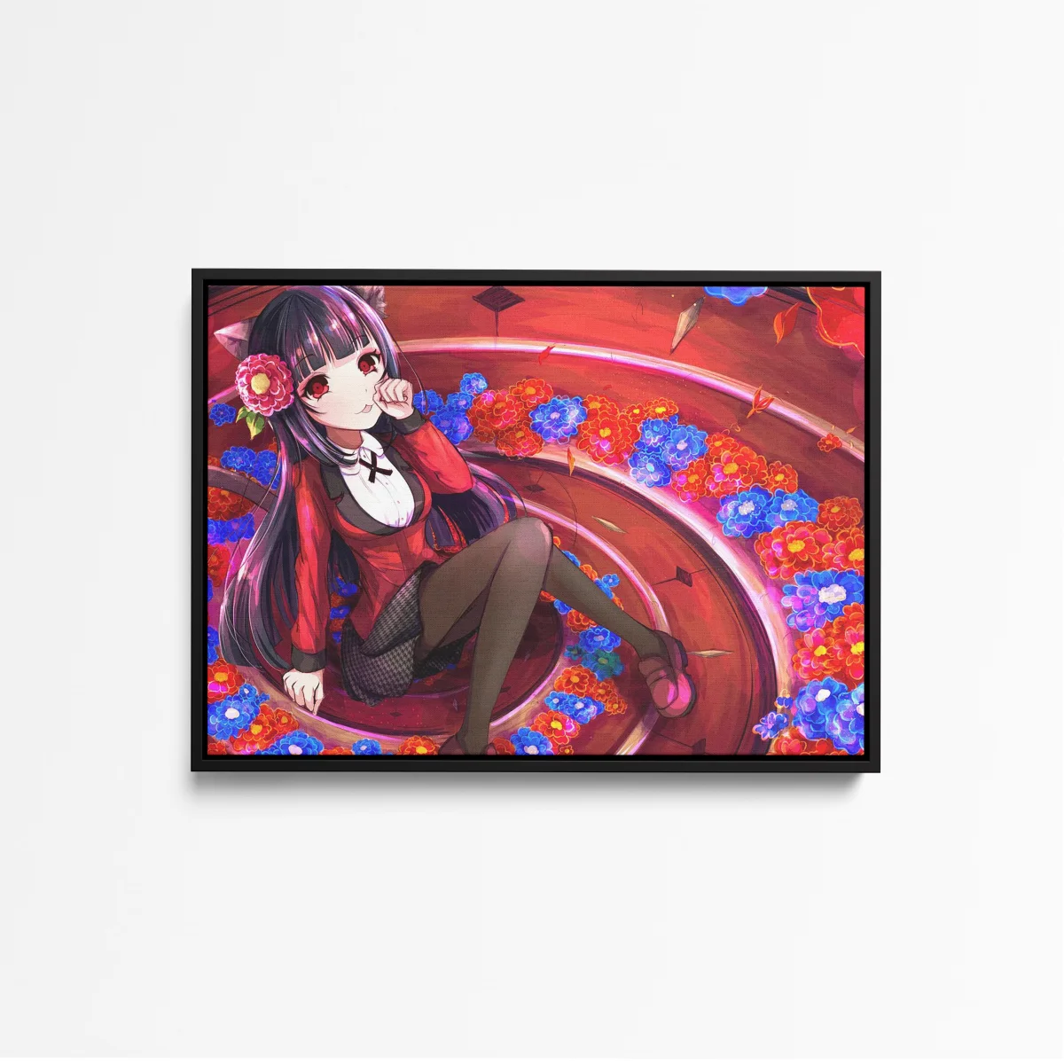 Tableau Kakegurui Chatte Elegante Florale – Image 4