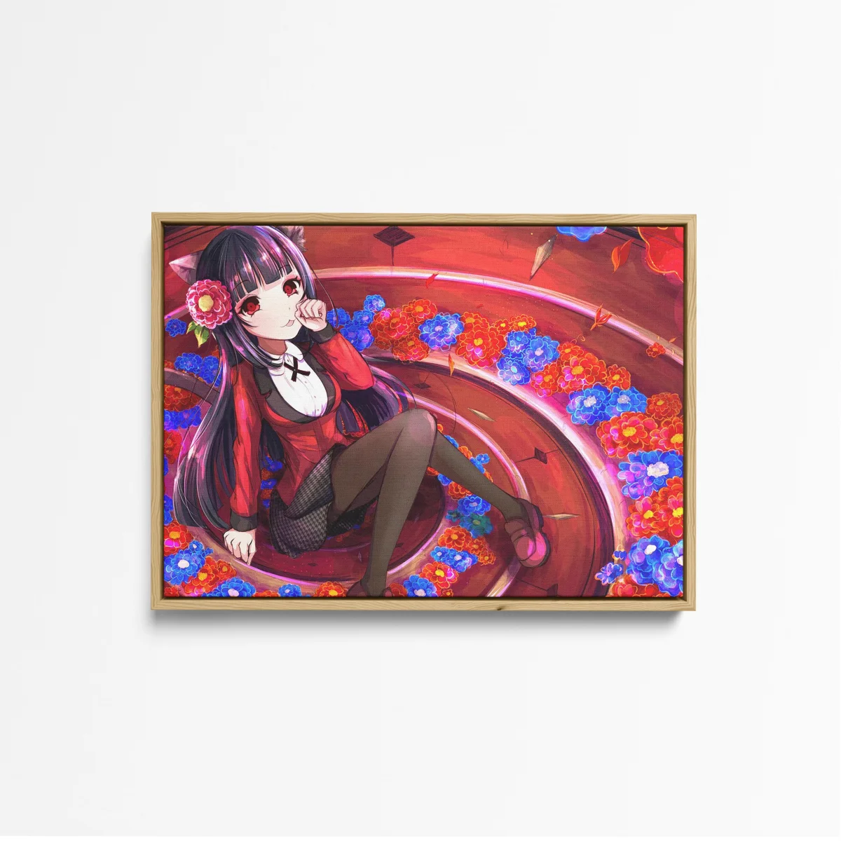 Tableau Kakegurui Chatte Elegante Florale – Image 6