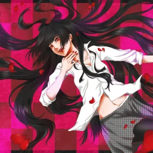 Tableau Kakegurui Chevelure Noire Envolee