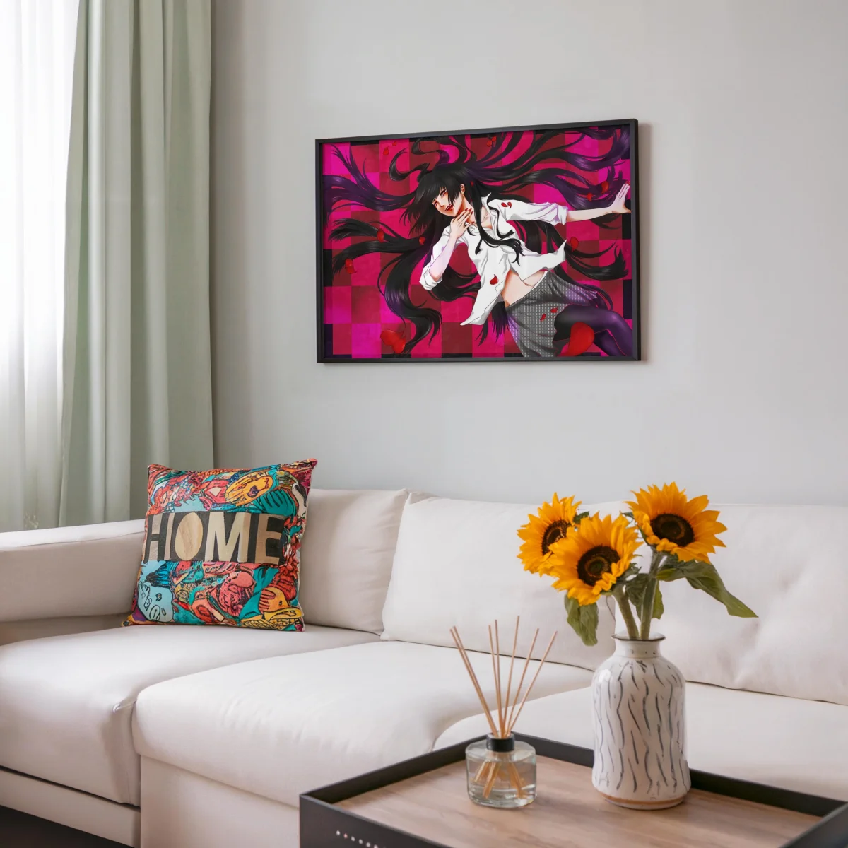 Tableau Kakegurui Chevelure Noire Envolee – Image 8