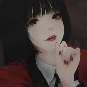 Tableau Kakegurui Jeune Femme Mysterieuse