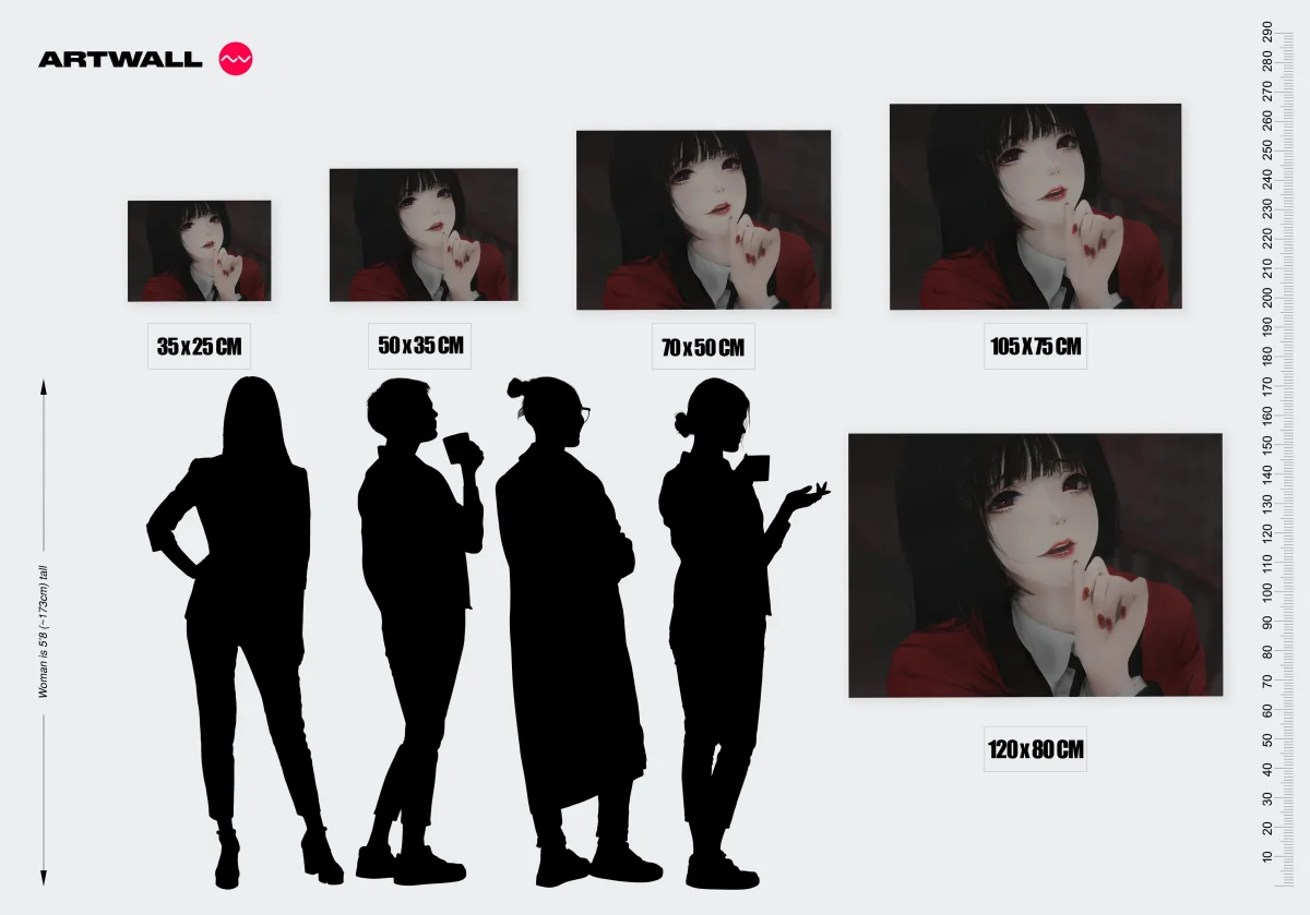 Tableau Kakegurui Jeune Femme Mysterieuse – Image 3