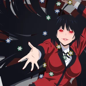 Tableau Kakegurui Joueuse De Poker