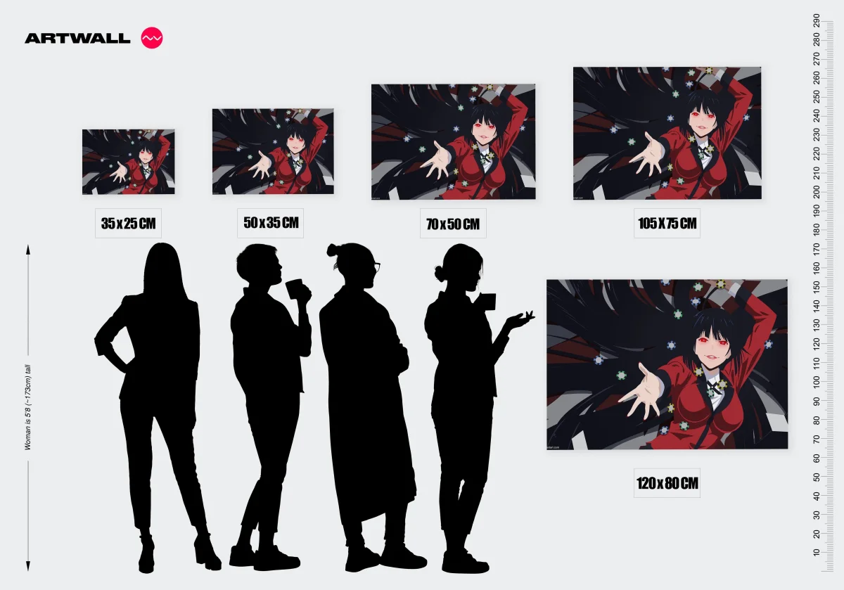 Tableau Kakegurui Joueuse De Poker – Image 3