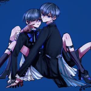 Tableau Kuroshitsuji Enfants Miroirs Elegants