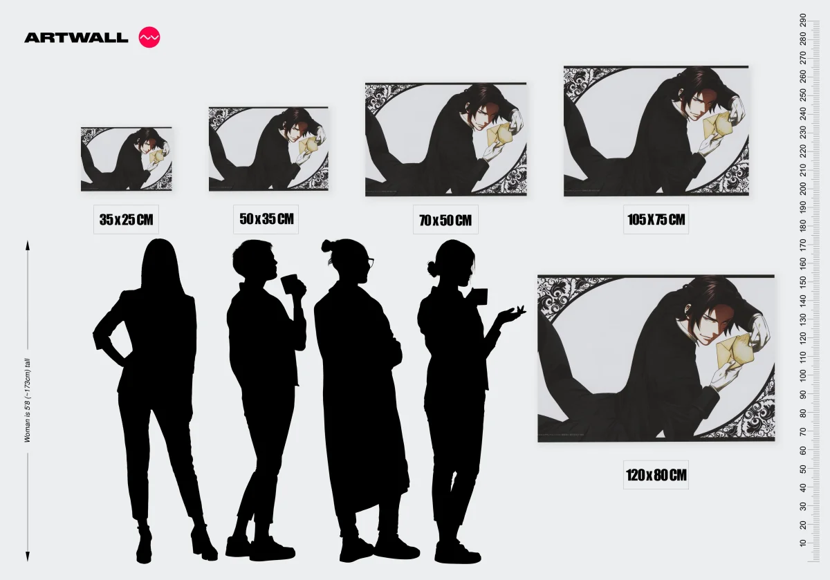 Tableau Kuroshitsuji Majordome Avec Lettre – Image 3