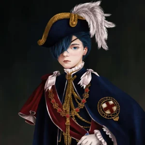 Tableau Kuroshitsuji Portrait Jeune Aristocrate