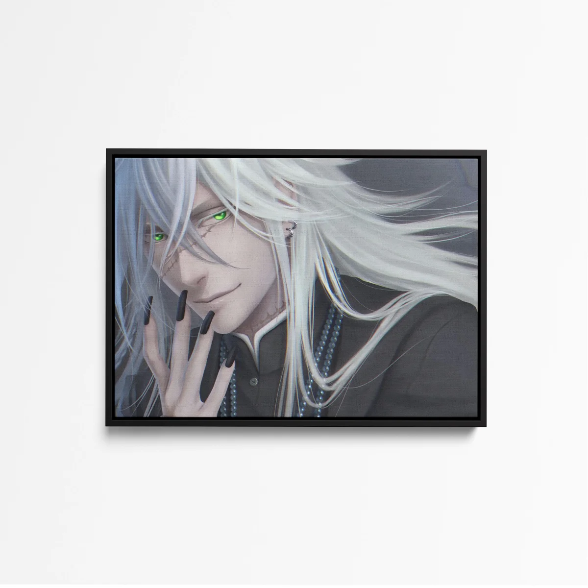 Tableau Kuroshitsuji Sourire Enigmatique Argente – Image 4