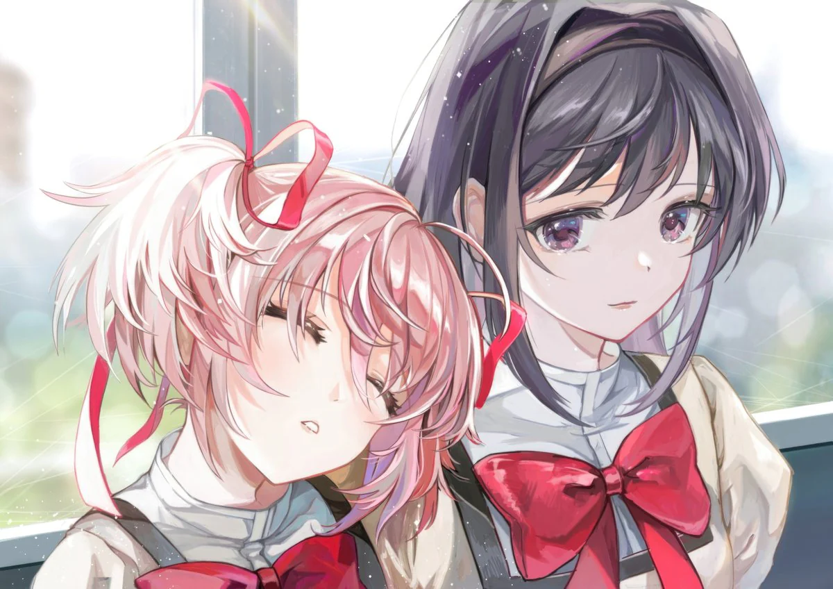 Tableau Magi Madoka Magica Amitie Douceur Chaleureuse