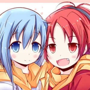 Tableau Magi Madoka Magica Personnages Amicaux Colores