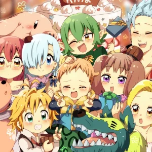 Tableau Nanatsu No Taizai Reunion Festive Joyeuse