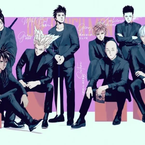 Tableau One Punch Man Heros En Costumes