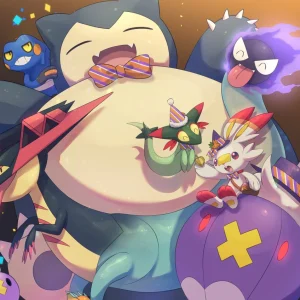 Tableau Pokemon Fete Pokemon Joyeuse