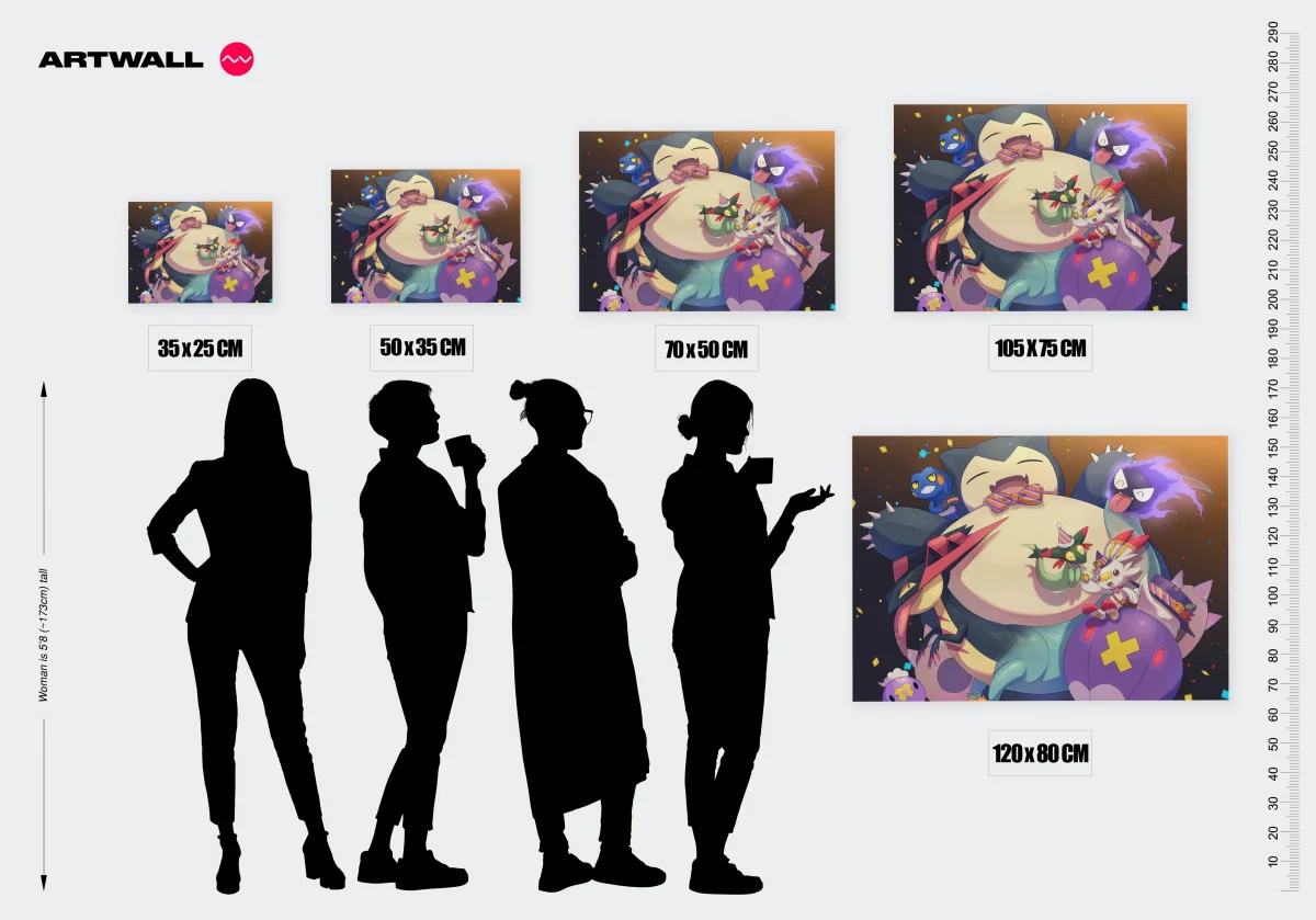 Tableau Pokemon Fete Pokemon Joyeuse – Image 3