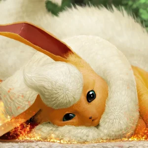 Tableau Pokemon Flammes Reconfortantes Pelucheuses