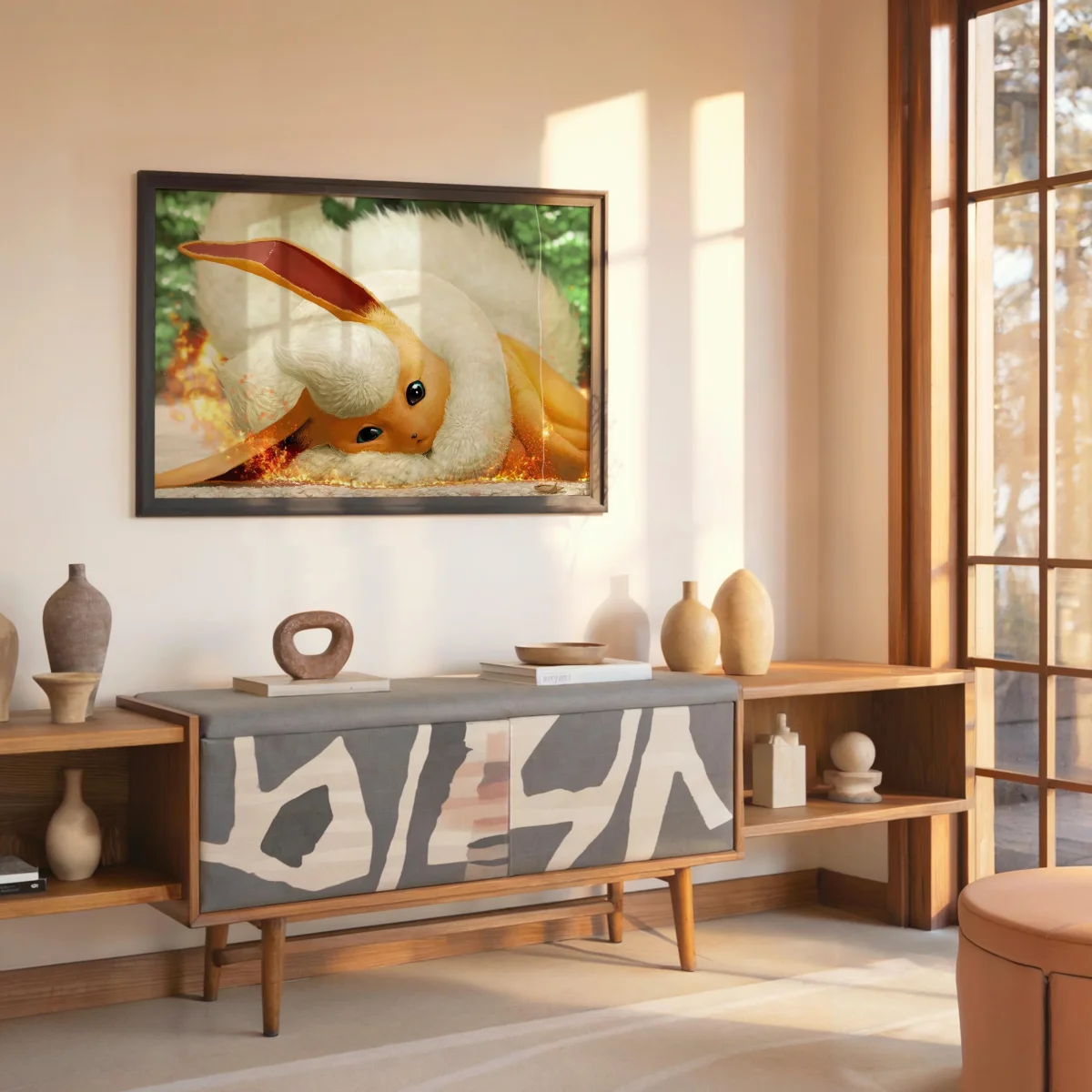 Tableau Pokemon Flammes Reconfortantes Pelucheuses – Image 7