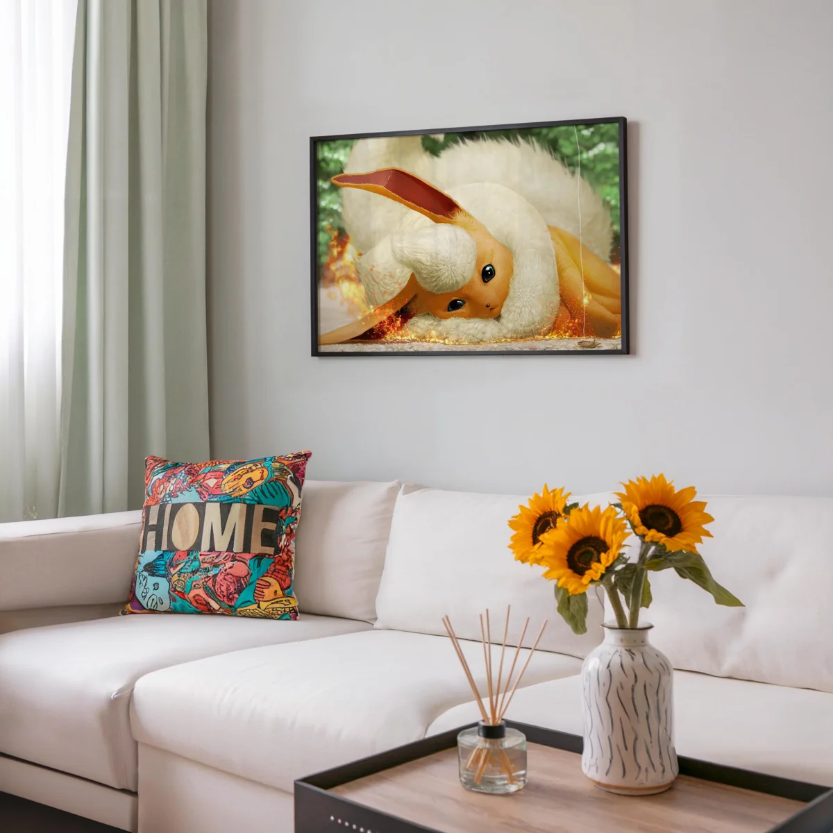 Tableau Pokemon Flammes Reconfortantes Pelucheuses – Image 8