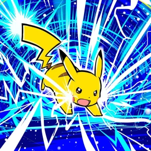 Tableau Pokemon Pikachu Electrique Foudroyant