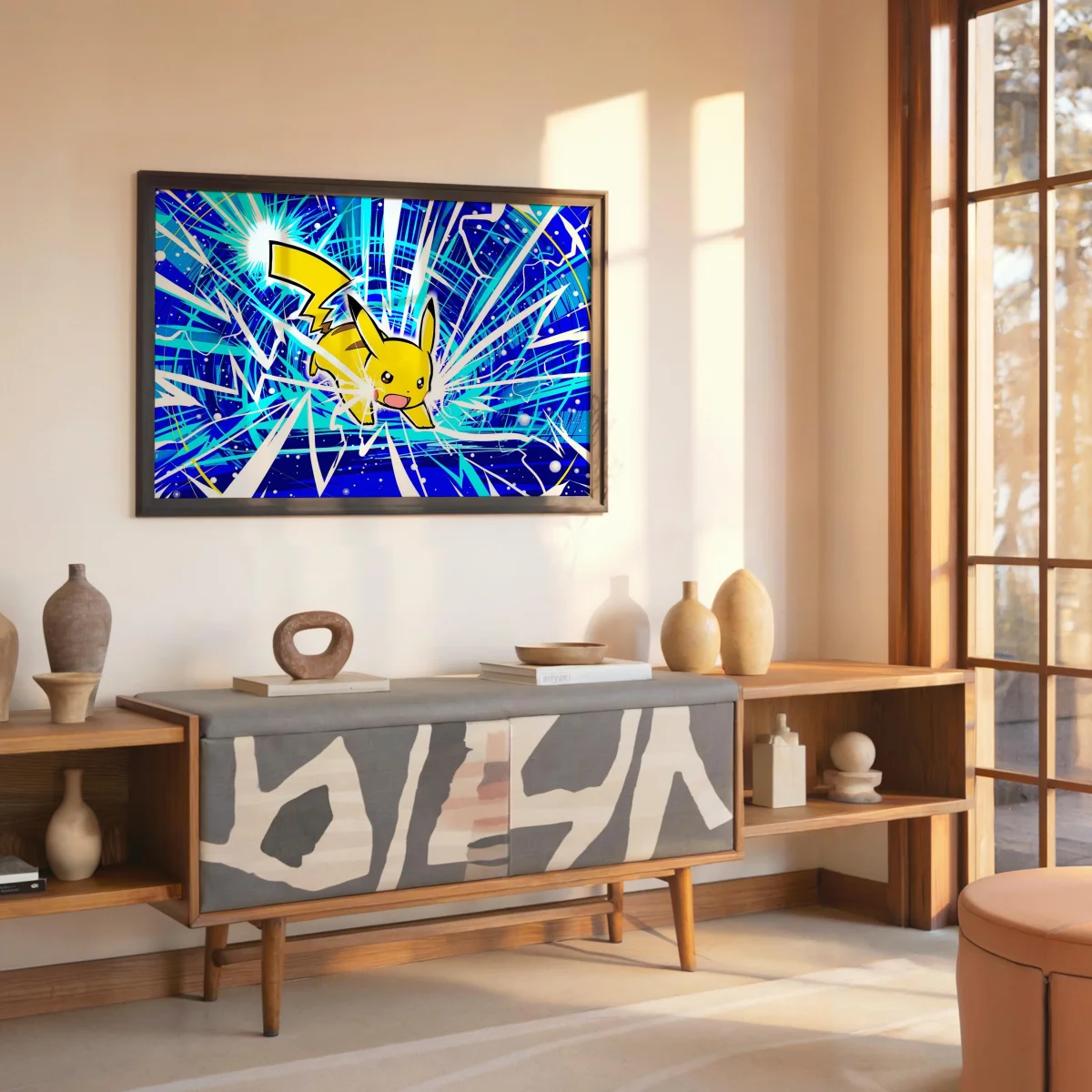 Tableau Pokemon Pikachu Electrique Foudroyant – Image 8