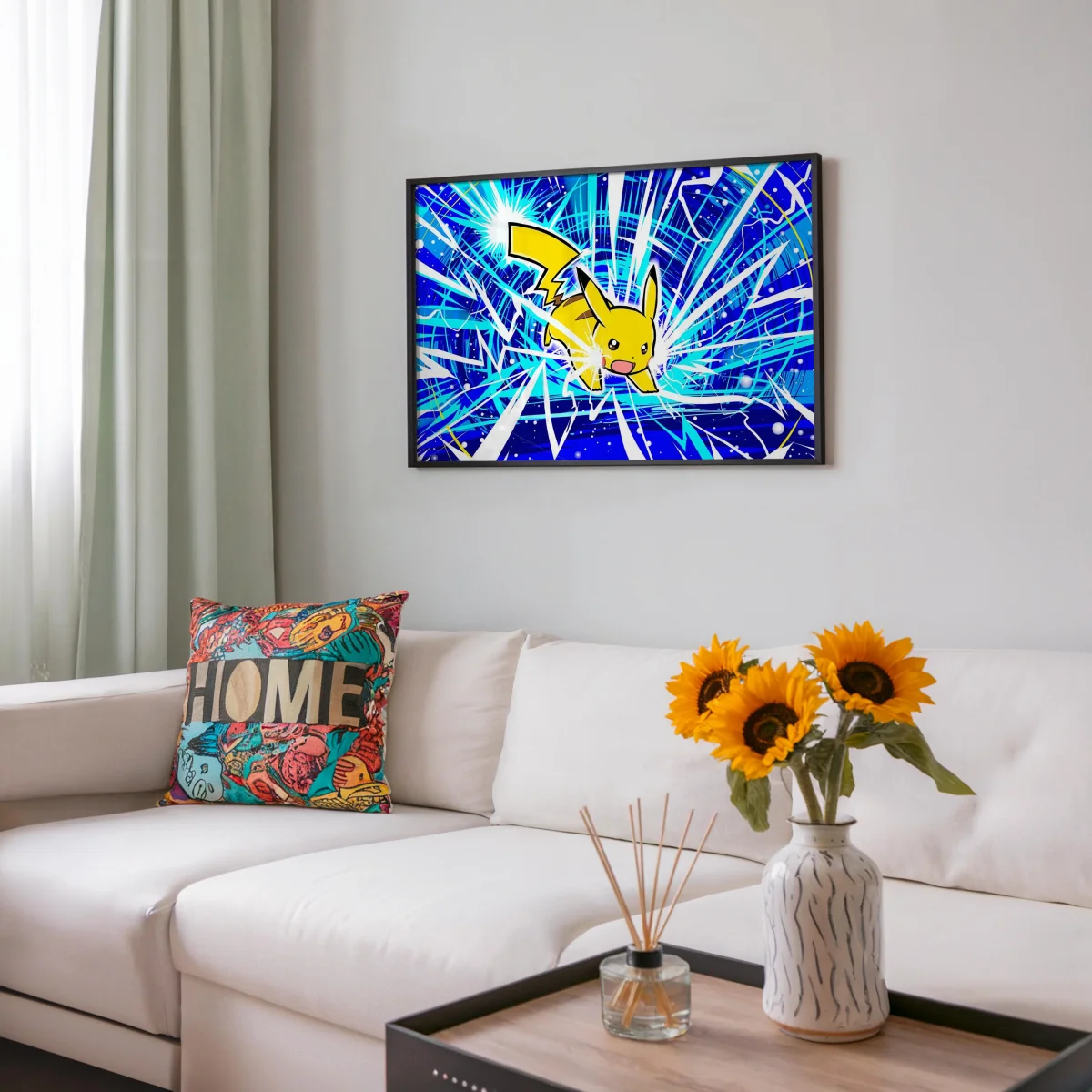 Tableau Pokemon Pikachu Electrique Foudroyant – Image 7