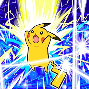 Tableau Pokemon Pikachu Electrisant Eclair