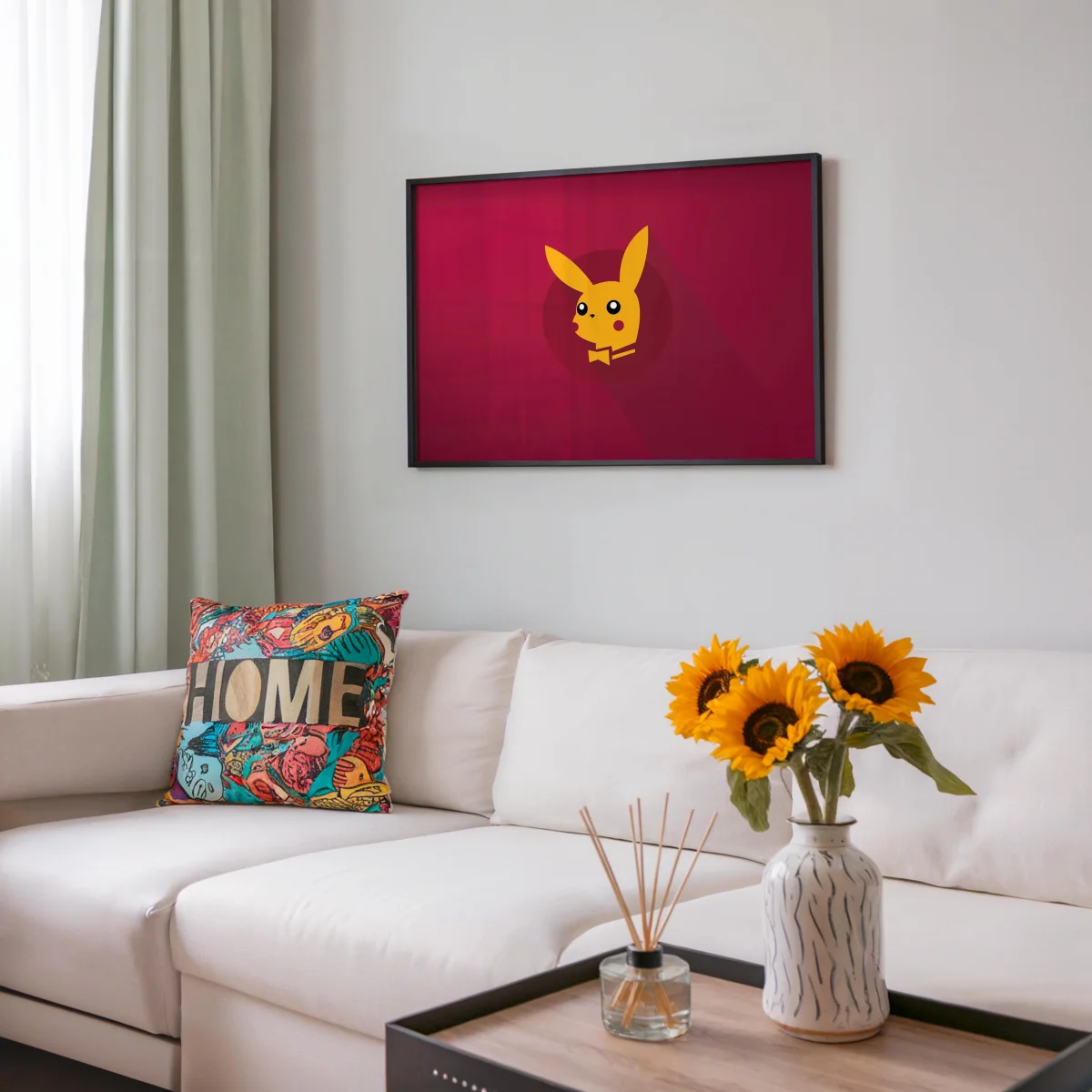 Tableau Pokemon Pikachu Elegant Minimaliste – Image 8