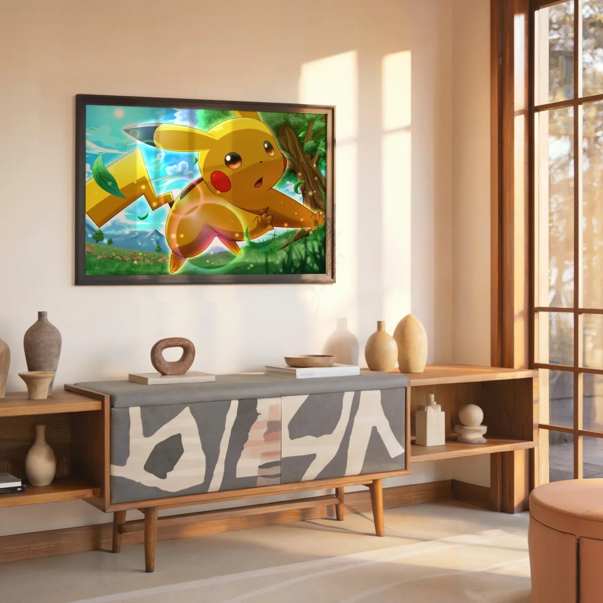 Tableau Pokemon Pikachu Enjoue Champetre – Image 7