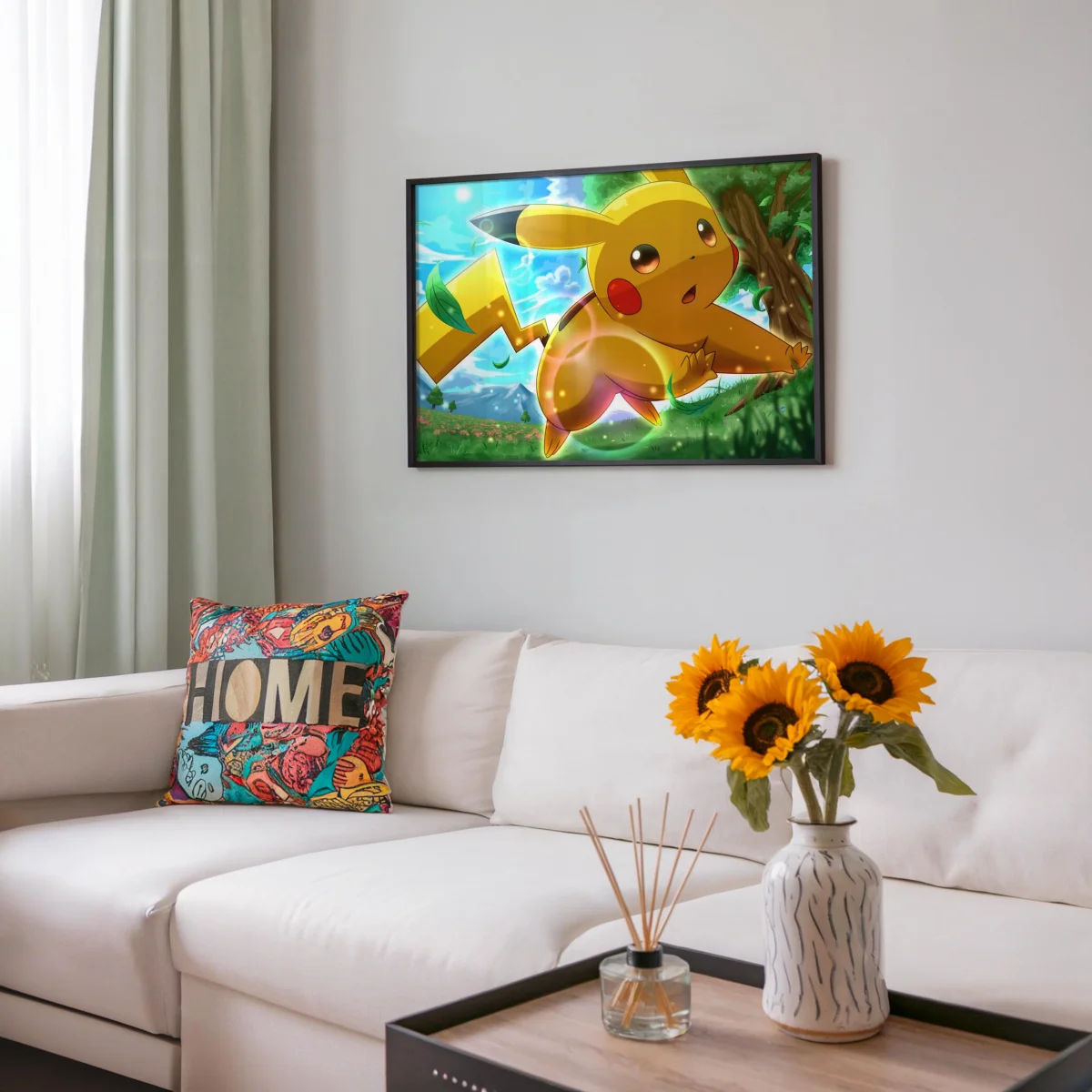 Tableau Pokemon Pikachu Enjoue Champetre – Image 8