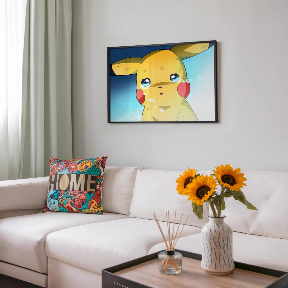 Tableau Pokemon Pikachu Pleurant Tristement – Image 8