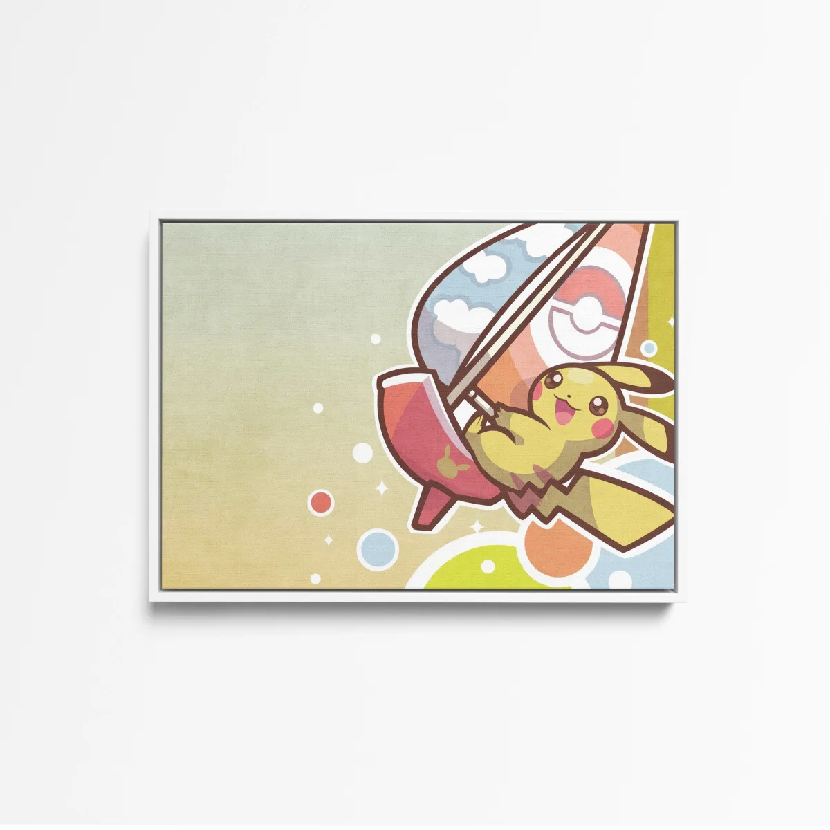 Tableau Pokemon Pikachu Surfe Joyeusement – Image 5
