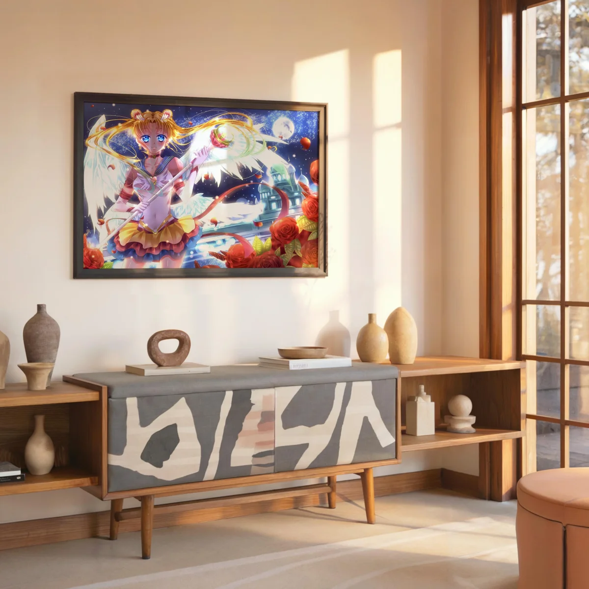 Tableau Sailor Moon Guerriere Ailee Lunaire – Image 7