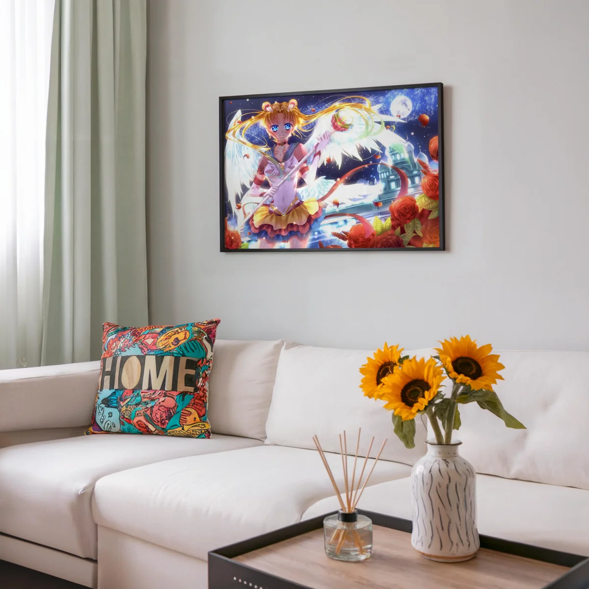 Tableau Sailor Moon Guerriere Ailee Lunaire – Image 8