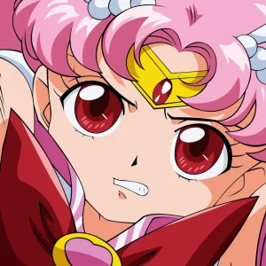 Tableau Sailor Moon Guerriere Determinee Roses