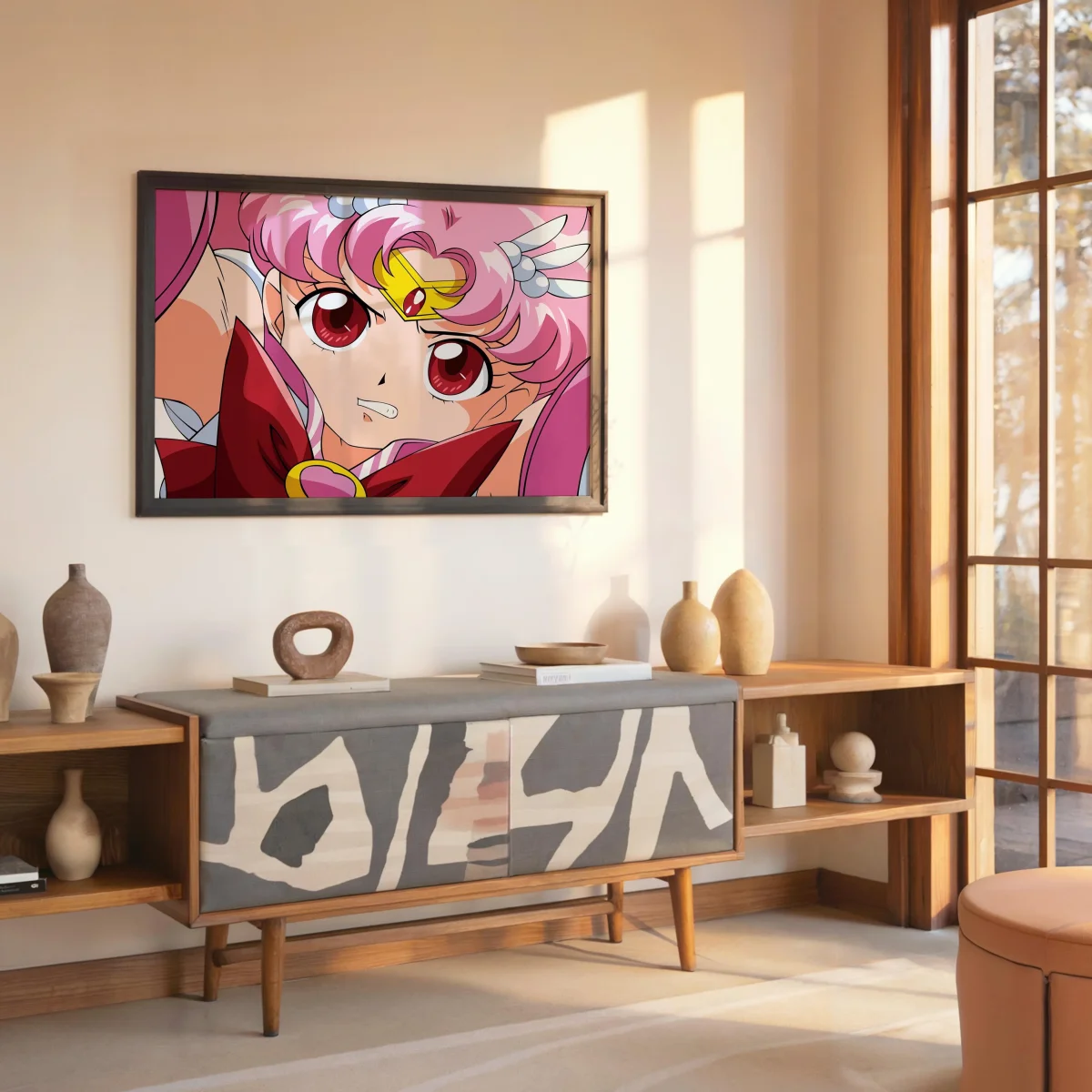 Tableau Sailor Moon Guerriere Determinee Roses – Image 8