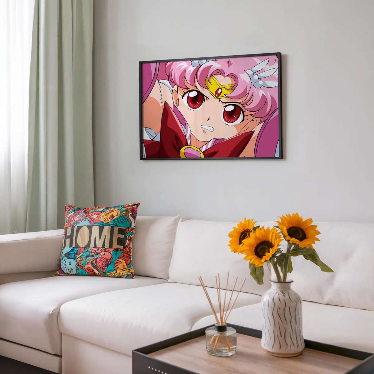 Tableau Sailor Moon Guerriere Determinee Roses – Image 7