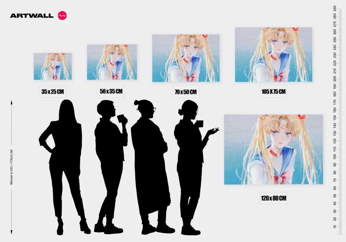 Tableau Sailor Moon Guerriere Lunaire Magique – Image 3