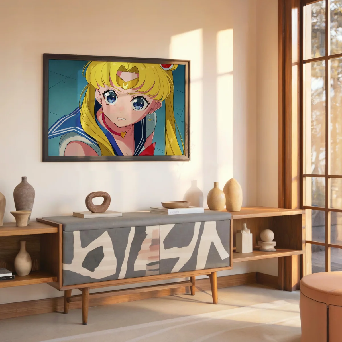 Tableau Sailor Moon Guerriere Preoccupee – Image 8