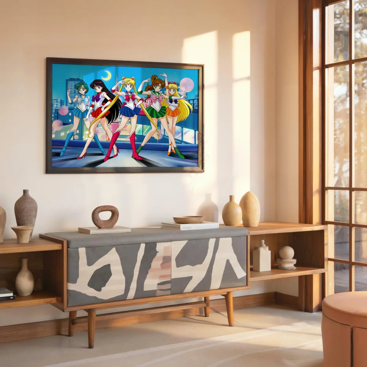 Tableau Sailor Moon Guerrieres Lunaires Unies – Image 7