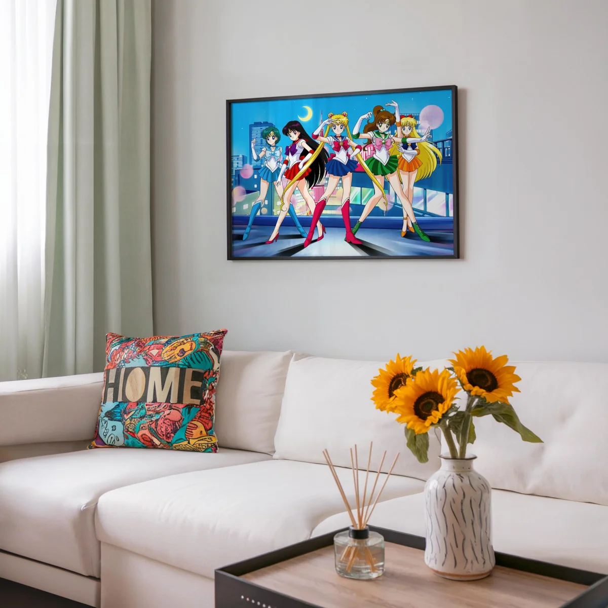 Tableau Sailor Moon Guerrieres Lunaires Unies – Image 8