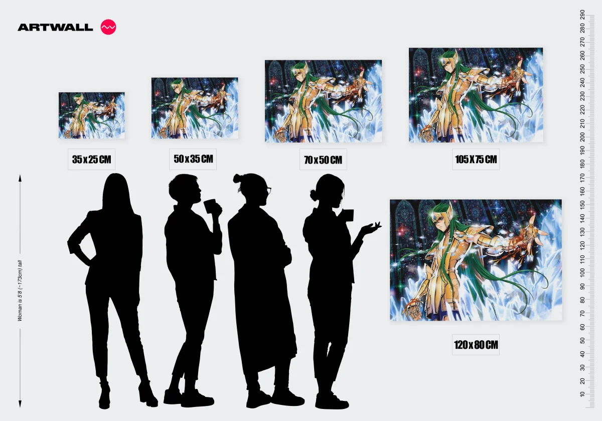 Tableau Saint Seiya Chevalier Glace Magique – Image 3