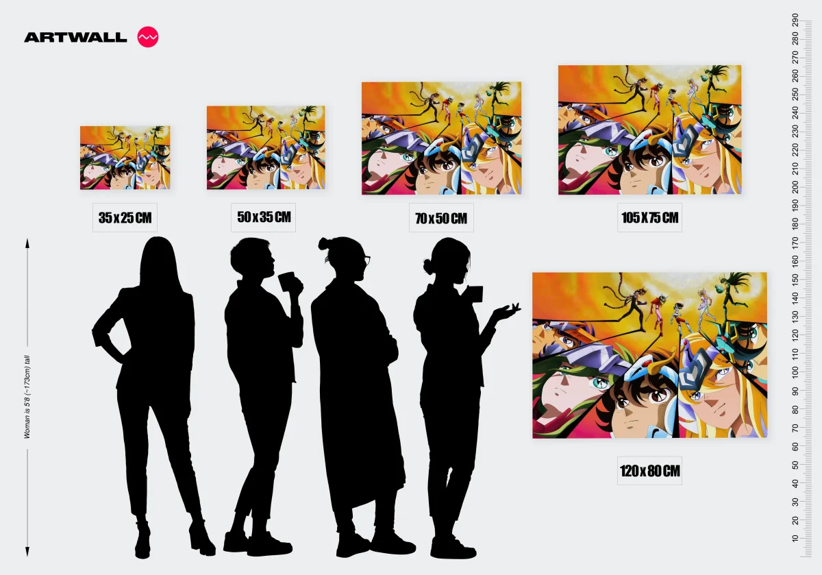 Tableau Saint Seiya Guerriers Etheres Epiques – Image 3