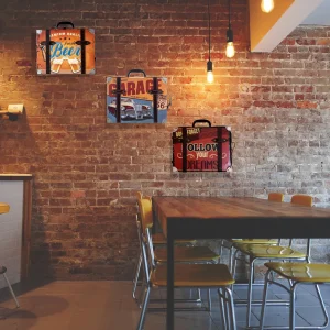 Décoration Murale Valise Métal - Rétro Voyage Vintage